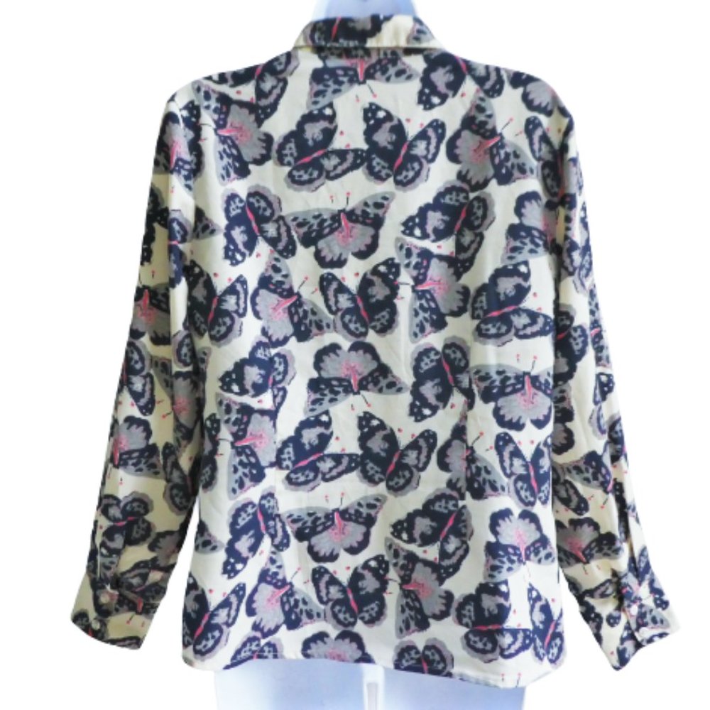 Tucker For Target Butterfly Button Front Blouse C… - image 4